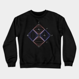 Penrose Diagram, general relativity Crewneck Sweatshirt